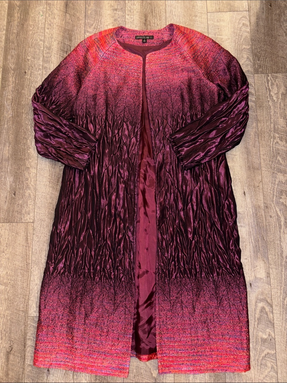 Lafayette 148 Tweed Duster Jacket - Picture 2 of 5